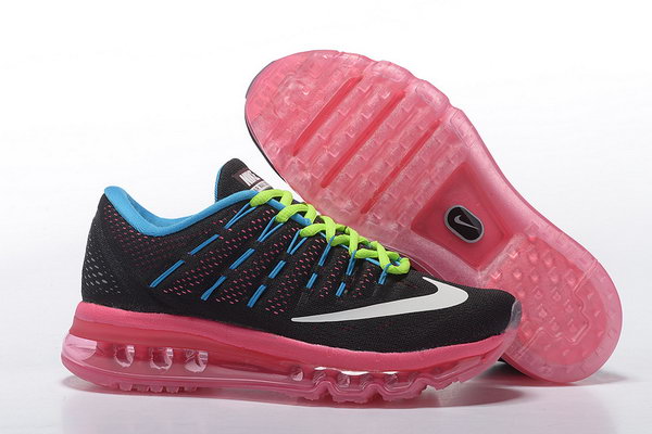 Womens Air Max 2016 Pink Blue Black Green White Shoes Factory Outlet